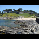 Die Burg Castelo de Monte Real in Baiona